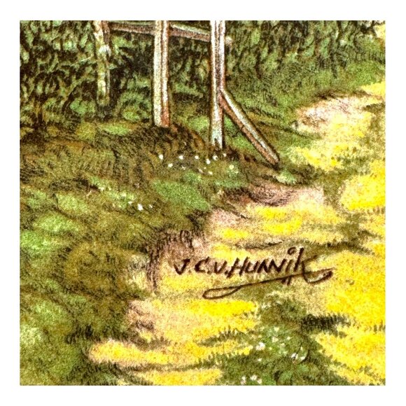 Set Of 2 Handcrafted Ter Steege Holland Wall Tiles Windmill Scenes 6" Decor VTG - Picture 9 of 9